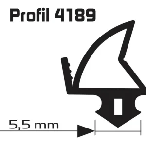 Ellen Renovierungs-Flügelfalzdichtung sw Profil 25m, 4189 für KF-Fenster und Türen Silikon Top-Angebot