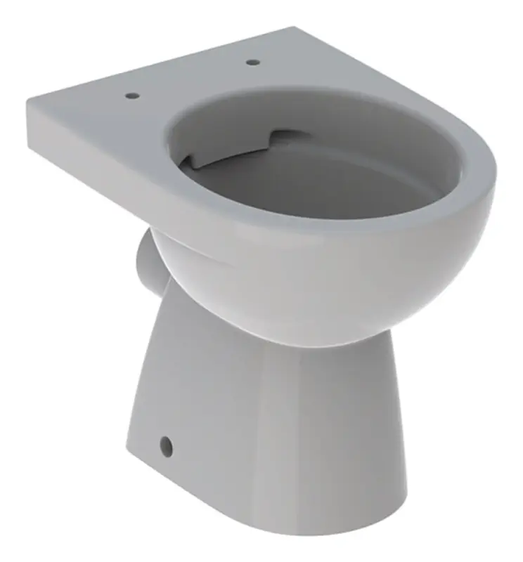 Markenware Geberit Renova Tiefspül-WC bodenstehend Rimfree Abgang waagerecht - Manhattan
