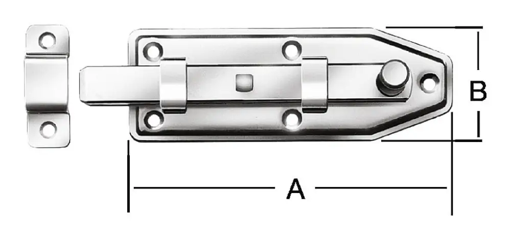 Vormann Fensterriegel gerade verzinkt 100 x 35 mm Nr. 102100Z Top-Seller