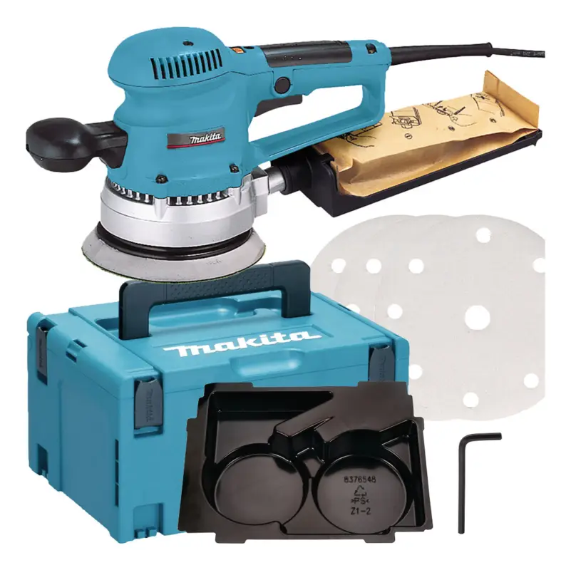 Kracherpreis Makita Exzenterschleifer 310 W, BO6030JX, 150 mm in MAKPAC 3