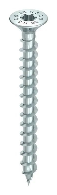 Sonderaktion Heco TOPIX-plus Senkkopfschraube HD 4,5 x 50 VVG Fräst blau verzinkt(Verpackungseinheit: 200Stück)