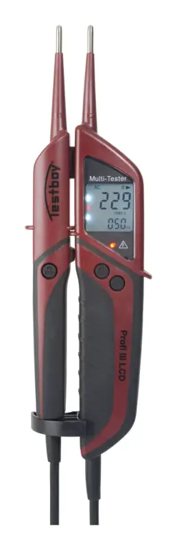 Top-Seller Testboy Profi III LED Zweipoliger Spannungsprüfer mit FI-Test