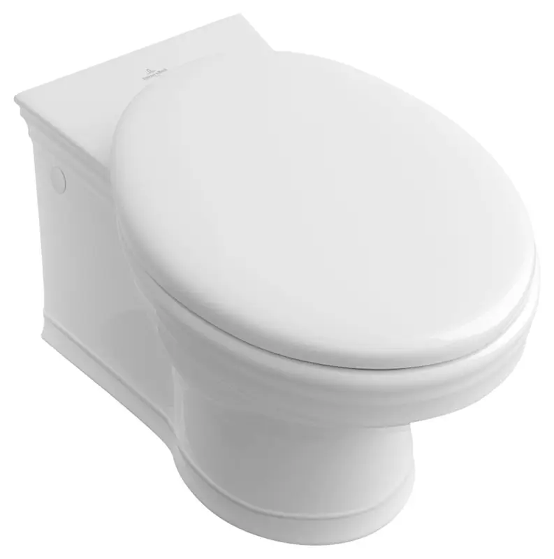 Villeroy & Boch Amadea WC-Sitz ohne Absenkautomatik Weiß Alpin / Edelstahl Sonderangebot