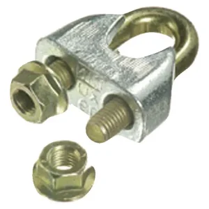 Expressversand Pösamo Sicherheits-Drahtseilklemme DIN 1142 (ehem.) galvanisch verzinkt 6 mm/M6 1 / 4"(Verpackungseinheit: 100Stück)