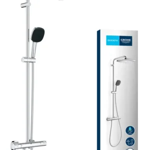 Jetzt Bestellen Grohe Vitalio Comfort 250 Duschsystem mit Thermostatbatterie für die Wandmontage - Chrom