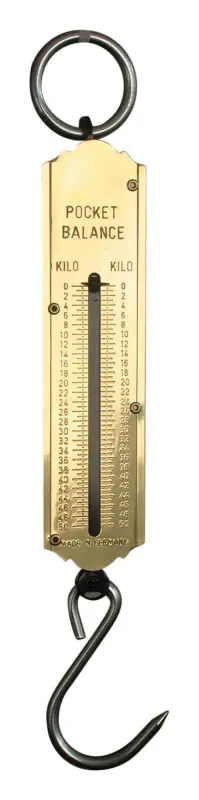 Hesse Taschenfederwaage 25 kg Kilo / Kilo Sonderangebot
