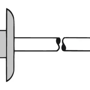 Gesipa Blindnieten Aluminium Grosskopf K12 4 x 8 mm(Verpackungseinheit: 500Stück) Preisreduziert