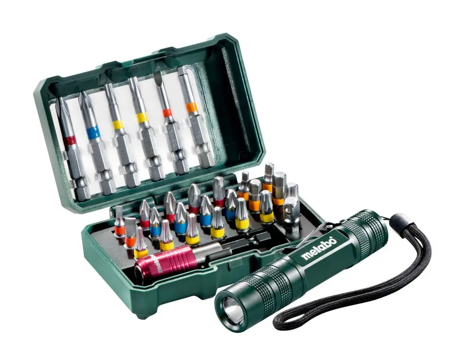 Metabo Bit-Box SP 29-tlg. und Mini Flash light Sofort Bestellen