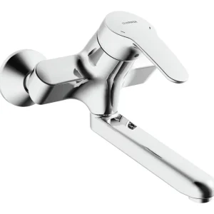 Hansa Hansamix Waschtisch-Einhand-Wandbatterie Care® Strahlregler Bedienungshebel (Metall) Ausladung 235 mm Letzte Chance