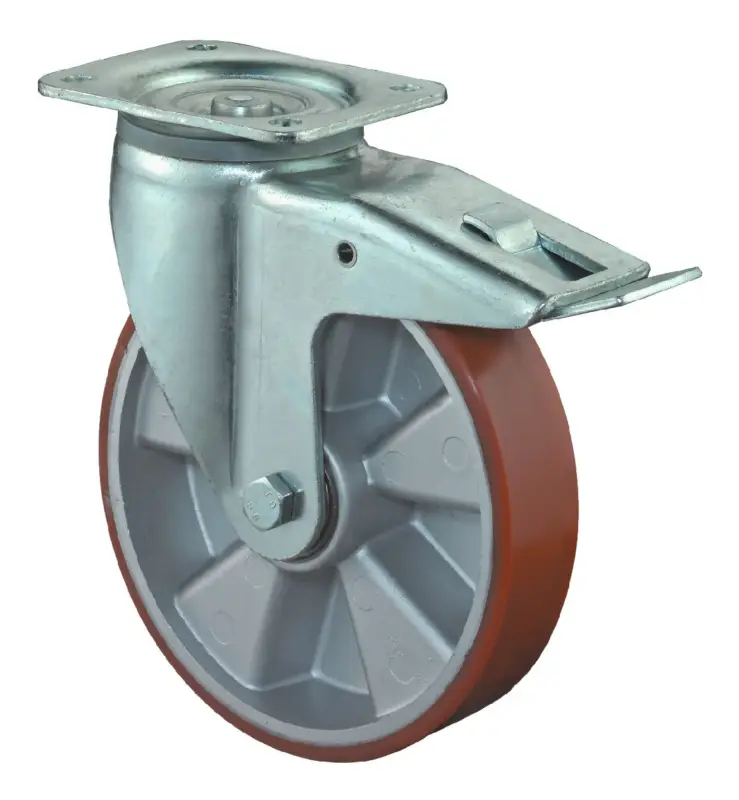 BS Rollen Lenkrolle 100 mm LB520.B90 Platte, Polyure Guss, KL, Fest LB520.B90.100 Markenprodukt
