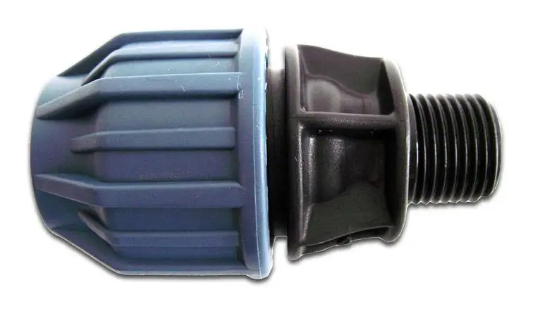 Letzte Chance Bevo PP Klemm Kupplung 32 mm x 1" Klemm x AG 16 bar Schwarz/Blau DVGW/KIWA/WRAS