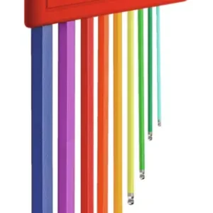 PB Swiss Tools Winkelschraubendreher-Satz im Kunststoffhalter 9-teilig 1,5-10 mm Rainbow Kugelkopf Wochenendangebot