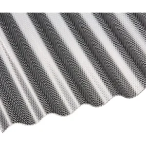 Markenprodukt Premium Acryl Profilplatte Wabe Sinus 76/18 1045 x 3000 x 3 mm - Graphit