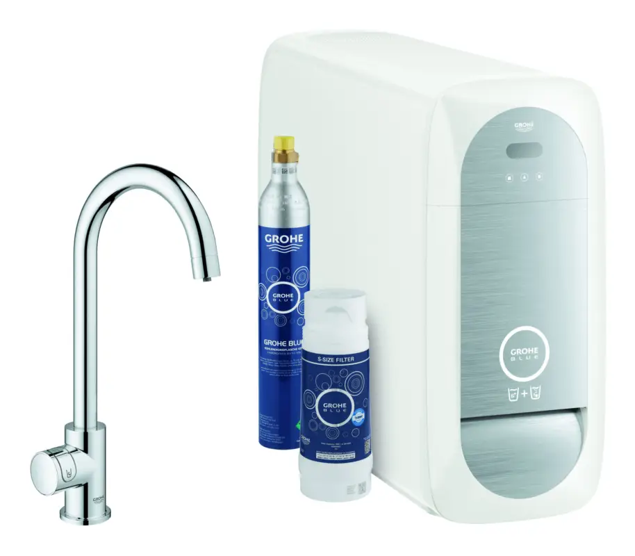 Meistverkauft Grohe Blue Home Mono Starterkit Spültischarmatur mit C-Auslauf - Chrom