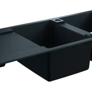 Grohe K500 Komposit Doppel-Einbauspüle mit Abtropffläche 1160 x 500 mm - Granit Schwarz Rabatt