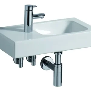 Schneller Versand Geberit iCon Waschtisch 530 mm x 310 mm links - Weiß Alpin