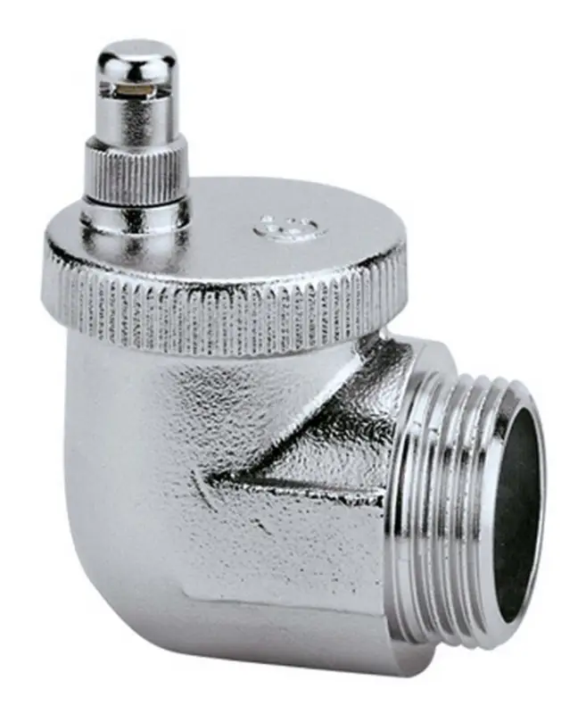 Caleffi Schnellentlüfter Aercal verchromt, 1/2" AG, automatisch, Winkelform Neue Ware