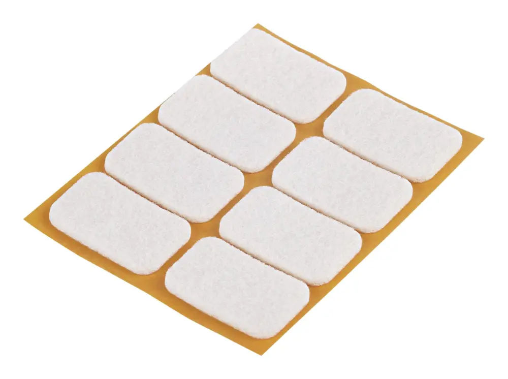 Angebot Fix-o-moll Filzgleiter klebend weiß 22 x 36 mm Inhalt 8 Stück