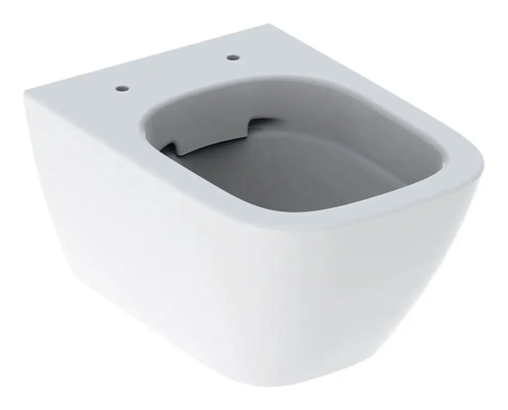 Geberit Smyle Square Wand-WC Tiefspüler Rimfree verkürzte Ausladung - Weiß KeraTect Meistverkauft