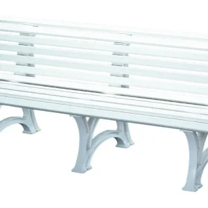 Markenware Blome Gartenbank Borkum 4-Sitzer Länge 2000 mm weiß