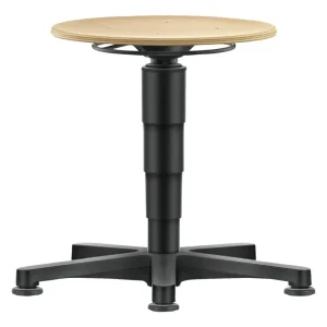 Bimos Drehhocker Holz Rundsitz Sitzhöhe 450 - 650 mm mit Gleiter Schnäppchen