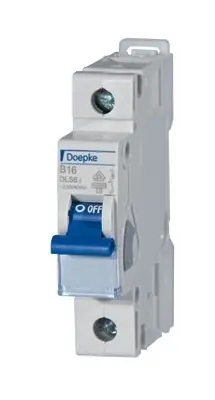 Doepke Leitungsschutzschalter B 10A 1p 230V 10kA 1TE AC/DC 50Hz Zusatzeinrichtungen möglich IP20 Direktkauf