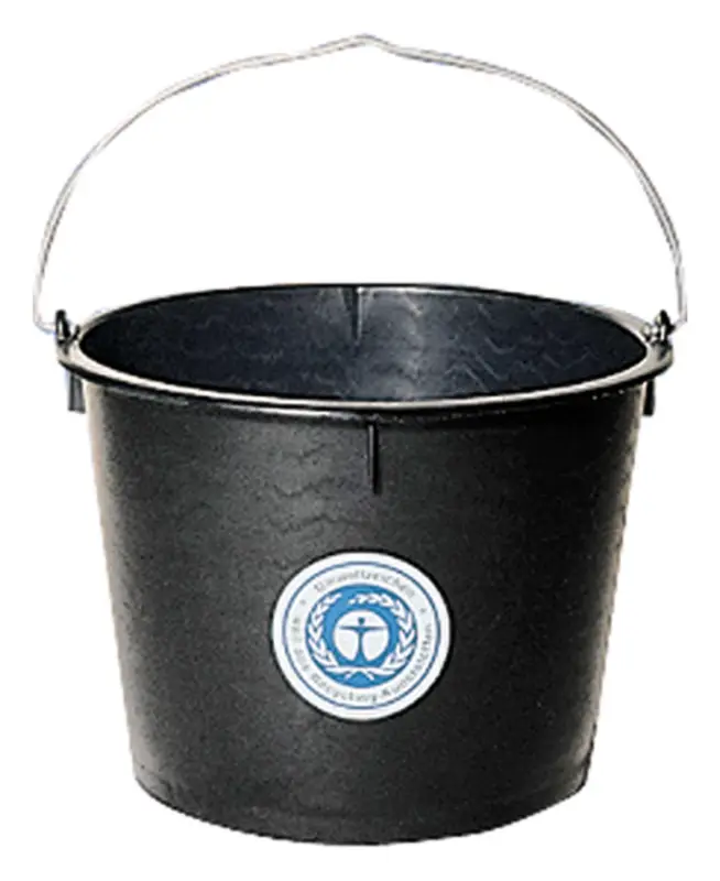 Jopa Baueimer Polyethylen-Regenerat hohe Form schwarz 10 l Top-Seller