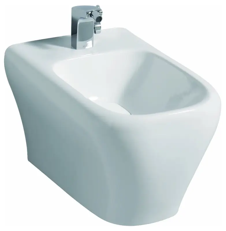 Geberit myDay Bidet wandhängend ohne Überlauf - Weiß Alpin KeraTect Neu Im Sortiment