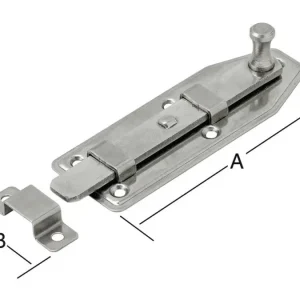 Vormann Fensterriegel Nirosta 80 x 30 mm Nr. 10102080 Begrenztes Angebot