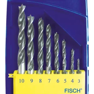 Fisch Holzspiralbohrer Satz WS Standard 8tlg. 3 - 10 mm R Nur Heute
