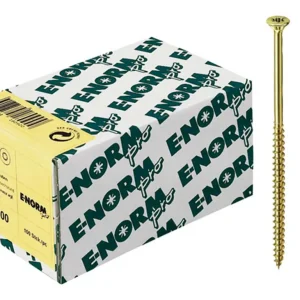 Bestseller E-NORMpro Spanplattenschrauben Senkkopf verzinkt gelb Teilgewinde Innenstern TX 4 x 70 / 42 mm(Verpackungseinheit: 200Stück)