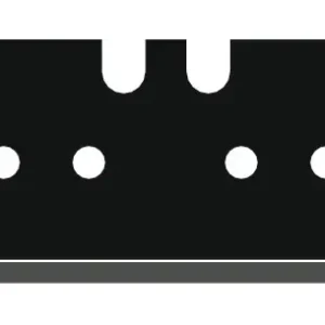 Markenprodukt Lutz Blades Trapezklinge a 10 Stück Black 0,65 mm