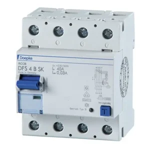Knallerangebot Doepke FI-Schutzschalter B 4p 440V 40A 0,03A 4TE DIN-Schiene(REG) 10kA 3kA/stoß