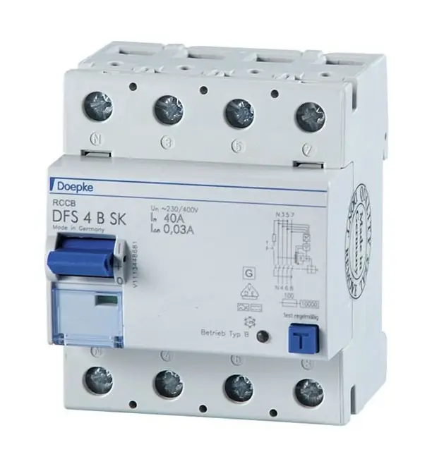 Knallerangebot Doepke FI-Schutzschalter B 4p 440V 40A 0,03A 4TE DIN-Schiene(REG) 10kA 3kA/stoß