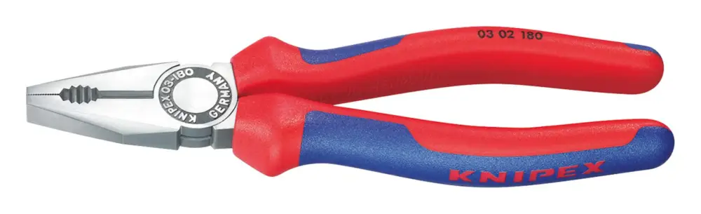 Knipex Kombizange poliert 180 mm mit Mehrkomponenten-Griff Highlight