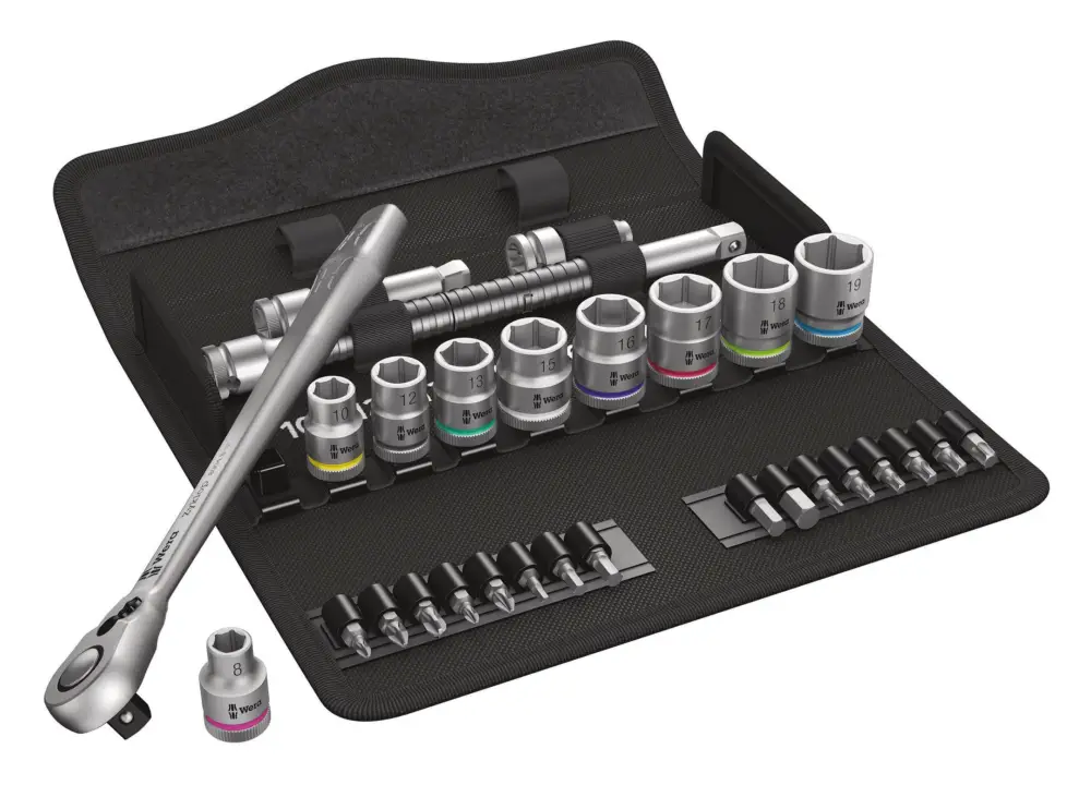 Letzte Chance Wera Steckschlüssel-Garnitur 3 / 8" 29tlg. Zyklop switch