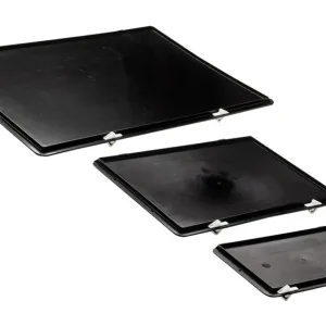 Jetzt Kaufen LA KA PE Verschlussdeckel schwarz für Kastenmaß 400 x 300 mm(Verpackungseinheit: 4Stück)