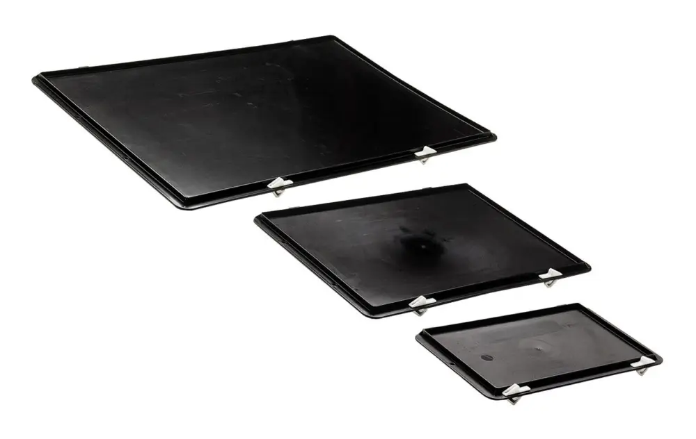 Jetzt Kaufen LA KA PE Verschlussdeckel schwarz für Kastenmaß 400 x 300 mm(Verpackungseinheit: 4Stück)