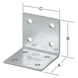Vormann Winkelverbinder 90 x 90 x 65 mm sendzimirverzinkt, CE Must-Have