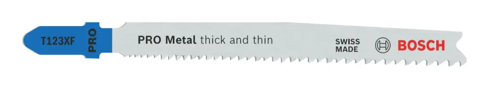 Billig Bosch Pro Metal thick and thin T123XF Stichsägeblatt, 100 mm - 5er Pack
