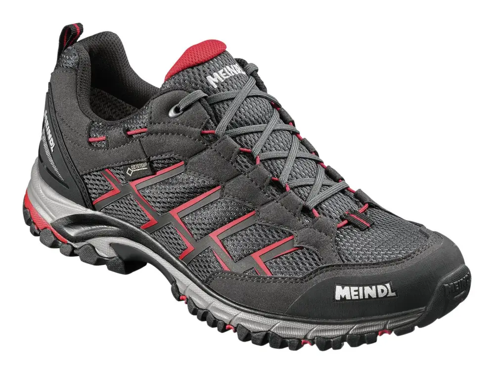 Neu Im Sortiment Meindl Sportschuh 3825-01 schwarz/rot Größe 42,5 / 8,5(Verpackungseinheit: 1Paar)
