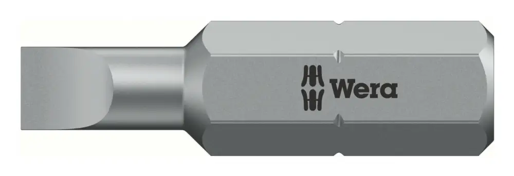 Wera Bit 1/4" Din3126 C6,3 6,5 x 1,2 x 25 mm zähhart Aktuell