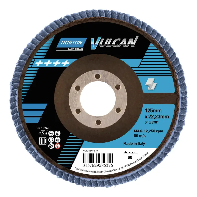 Solange Der Vorrat Reicht Norton Fächerscheibe Vulcan 125 mm P60