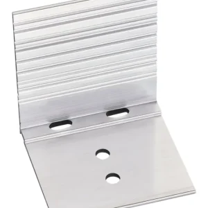 Letzte Chance Verlegesysteme Abschluss- und Haltewinkel (Inhalt 5 Stück) für Schraub- und Thermoprofil 60 x 56 mm - Silber(Verpackungseinheit: 5Stück)