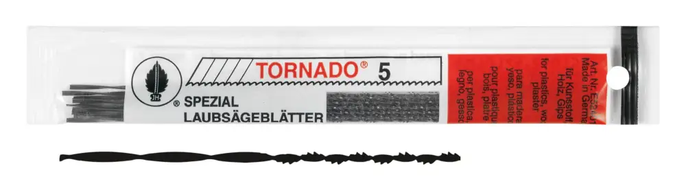 Abverkauf Josef Haunstetter Laubsägeblatt Tornado Größe 1 rundgezahnt(Verpackungseinheit: 1Dutzend)