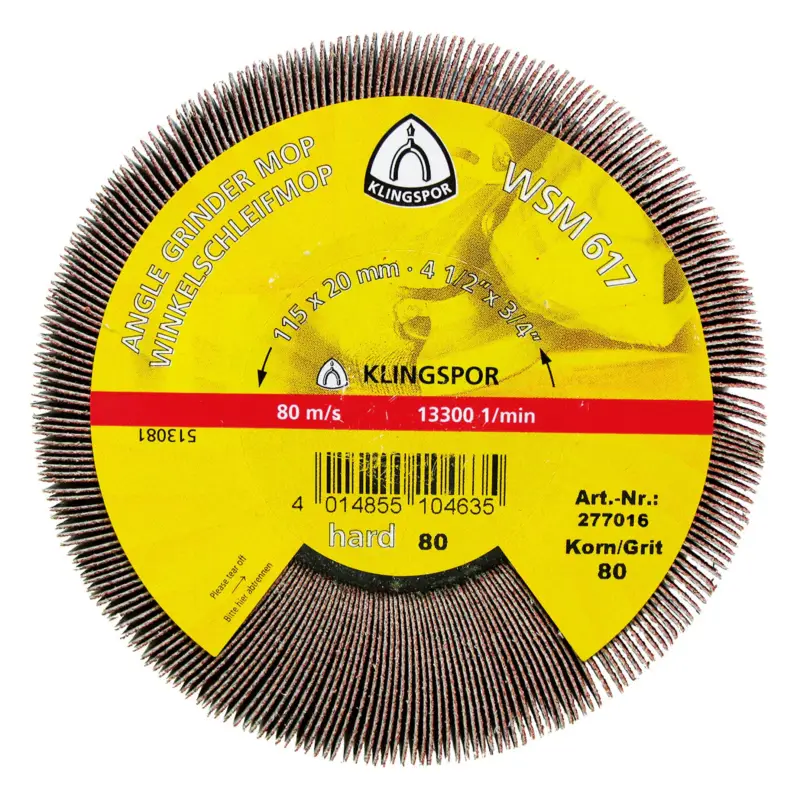 Klingspor Winkelschleifmop WSM 617 125 x 20 mm K40 Jetzt Kaufen