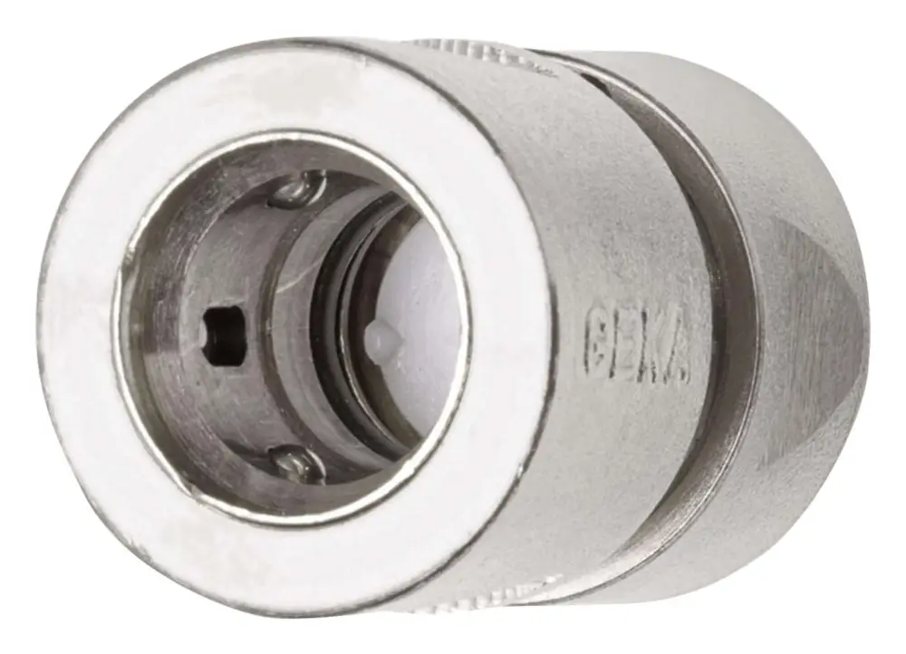 Geka plus Schlauchstück 1/2" mit Wasserstopp Echt