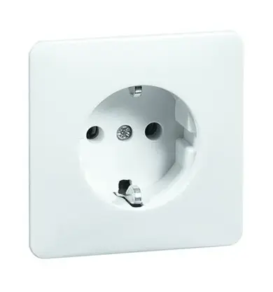 Peha Steckdose 1fach reinweiß glänzend Unterputz horizontal/vertikal IP20 Zentralplatte Aktuell