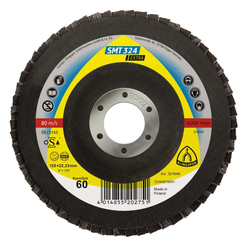 Direktkauf Klingspor Schleifmopteller SMT 324 125 mm K40 gekröpft