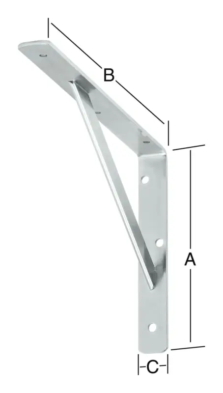 Preis Gesenkt Vormann Stegkonsole verzinkt 300 x 200 mm Nr. 159300Z